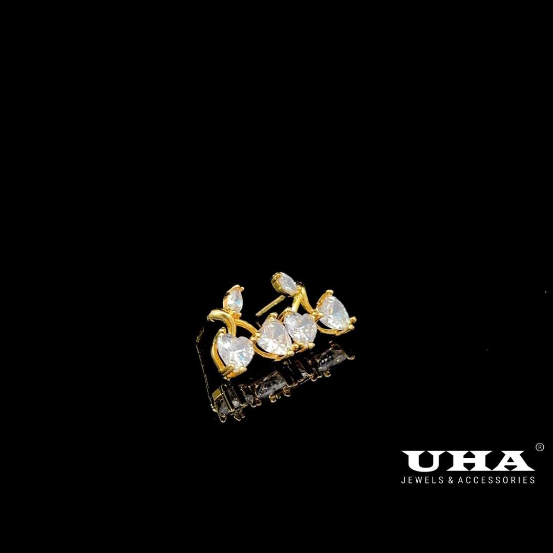 B1087 Bông tai nữ cherry , chuôi cài chắc chắn, kiểu dáng hiện đại, thu hút, sang trọng Hoa Tai Women