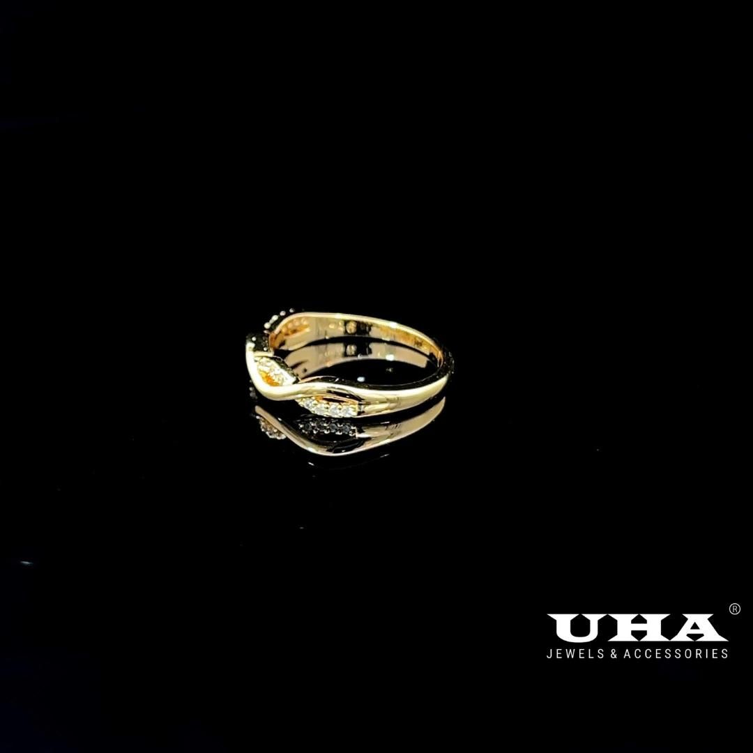 N1243 Nhẫn nữ đính đá CZ thiết kế trẻ trung cá tính UHA Women