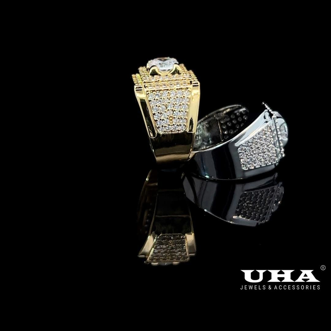 N350 Nhẫn nam phong thủy mạ vàng cao cấp UHA