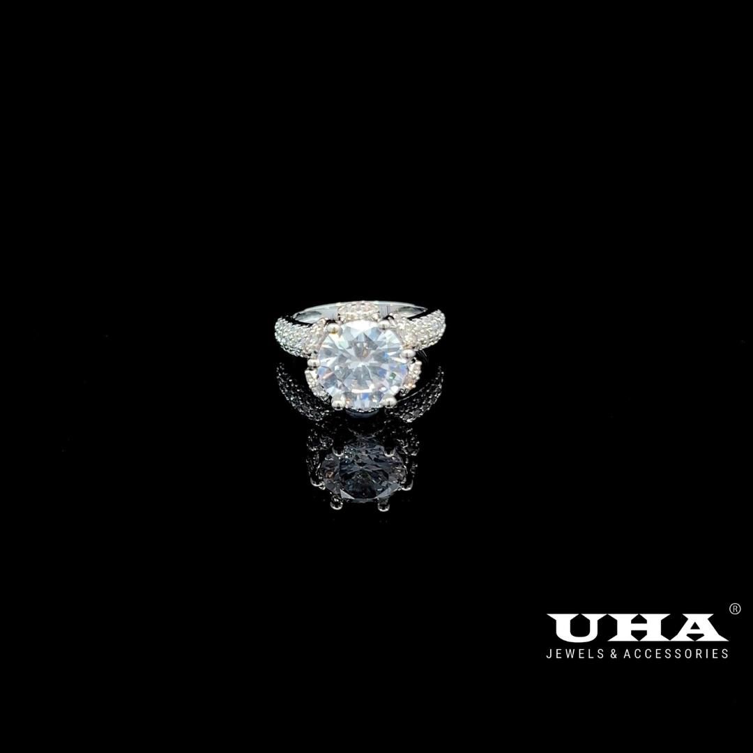 N503 Nhẫn nữ đính đá CZ cao cấp, thiết kế sang trọng, tinh tế UHA Women