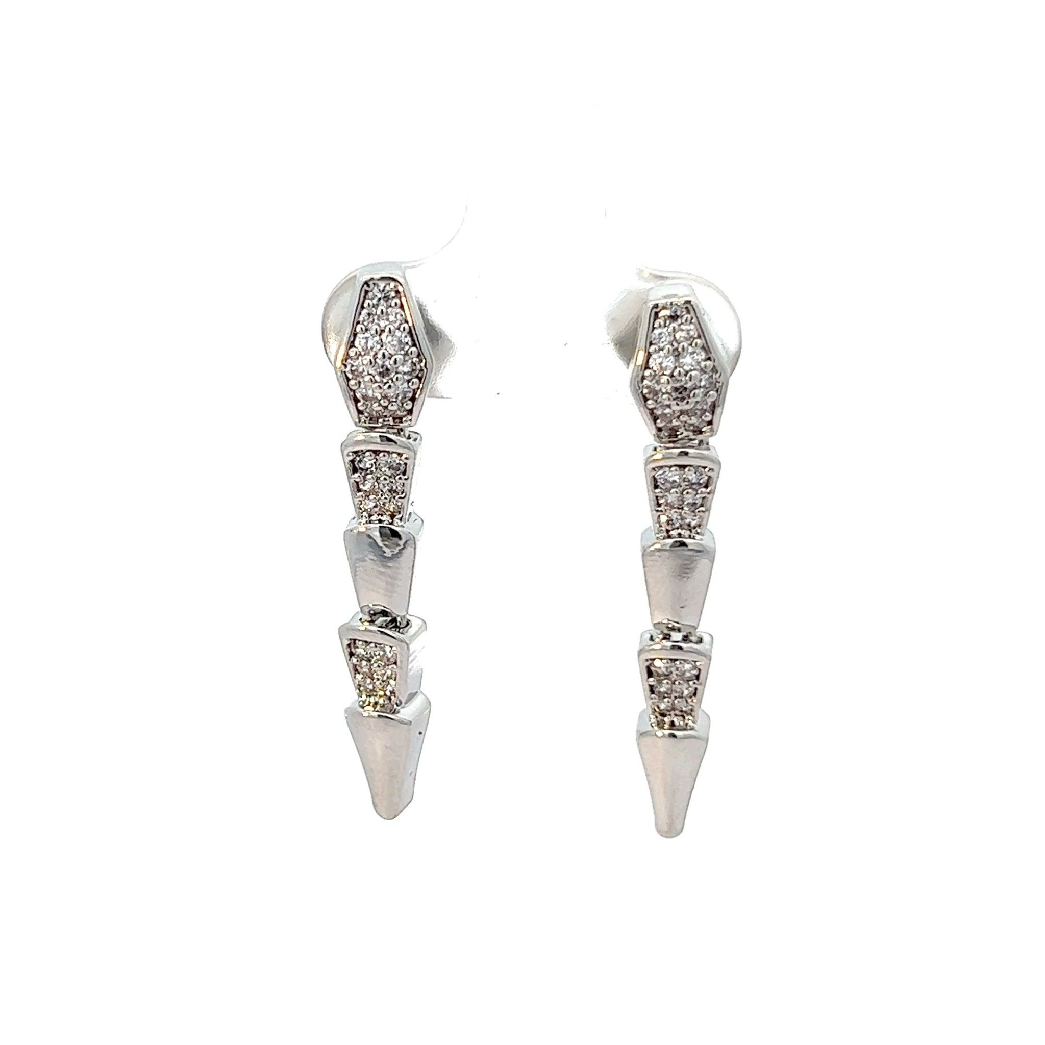 B1509 Bông tai đính đá baguette SIÊU XINH-UHA Women Voi