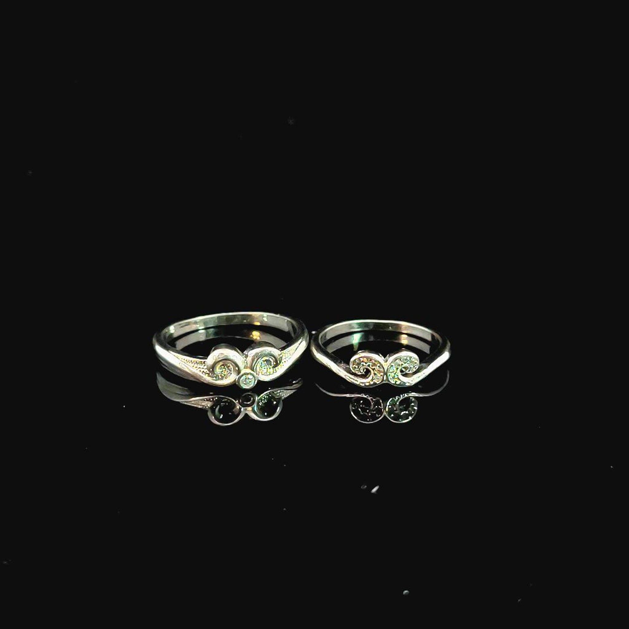 NC1008 Nhẫn cặp đính đá CZ cao cấp -UHA Women