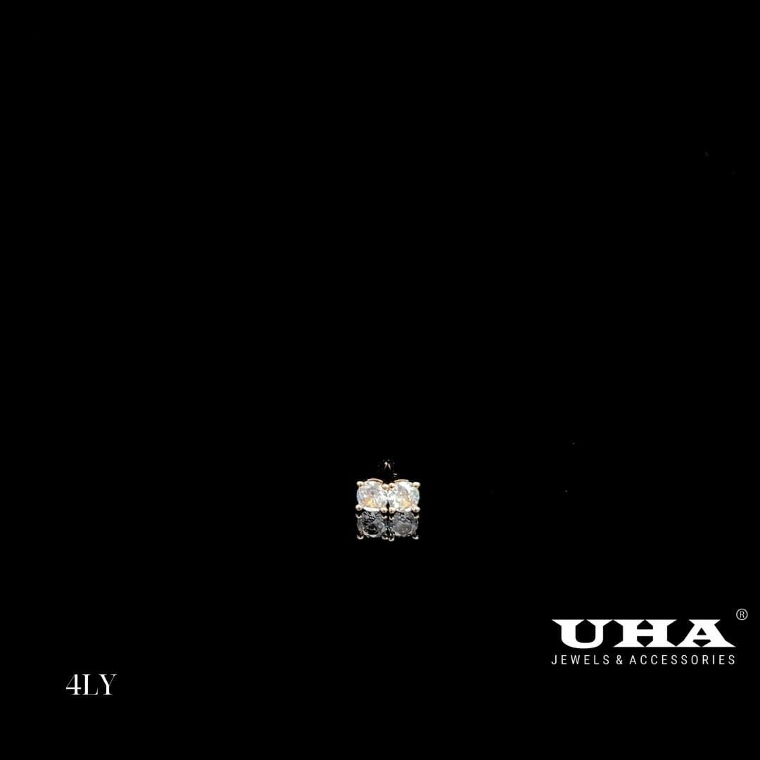 B1659 Bông tai nụ 4 chấu UNISEX đính đá CZ cao cấp sáng lấp lánh -TẶNG KÈM HỘP ĐỰNG Women Hoa Tai