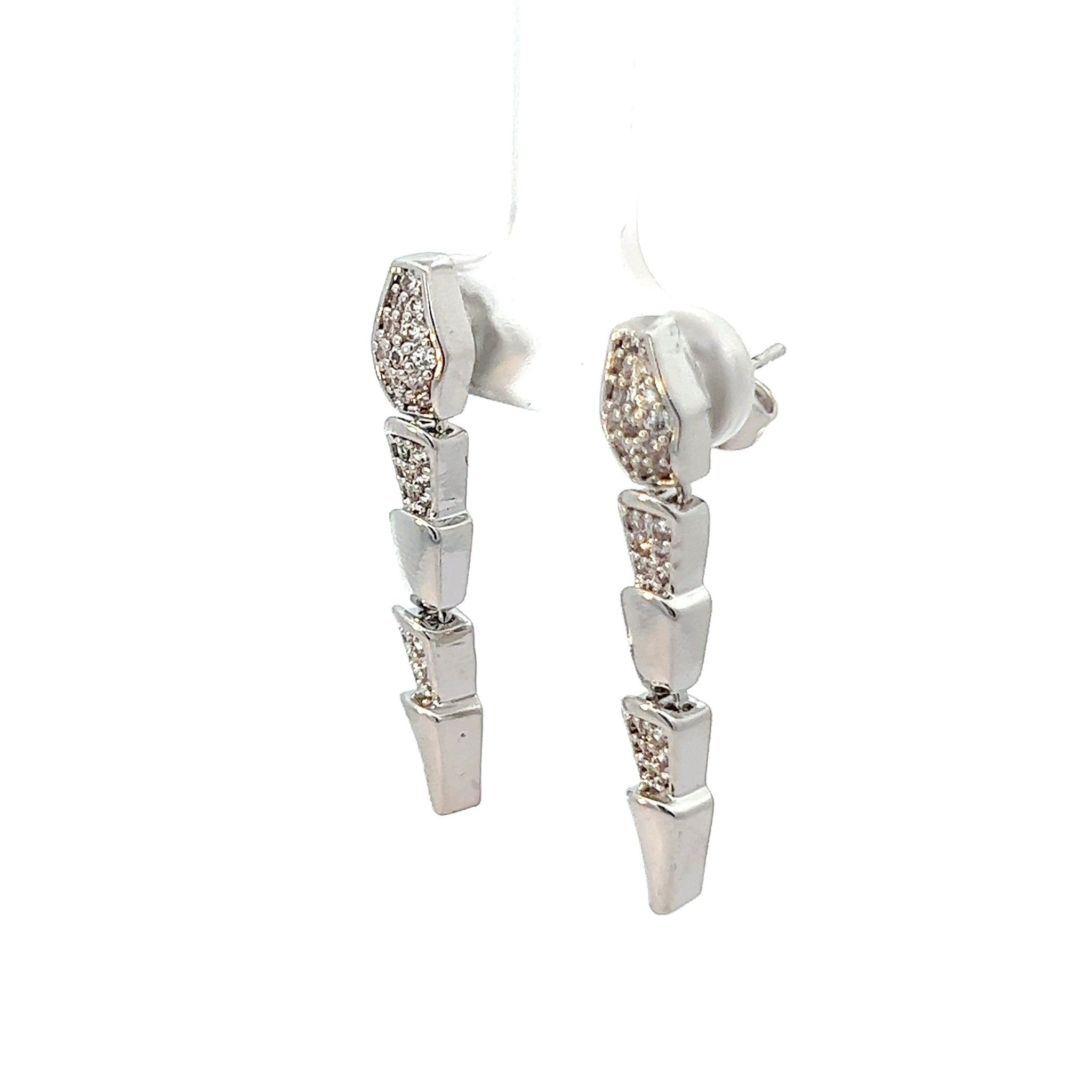 B1509 Bông tai đính đá baguette SIÊU XINH-UHA Women Voi