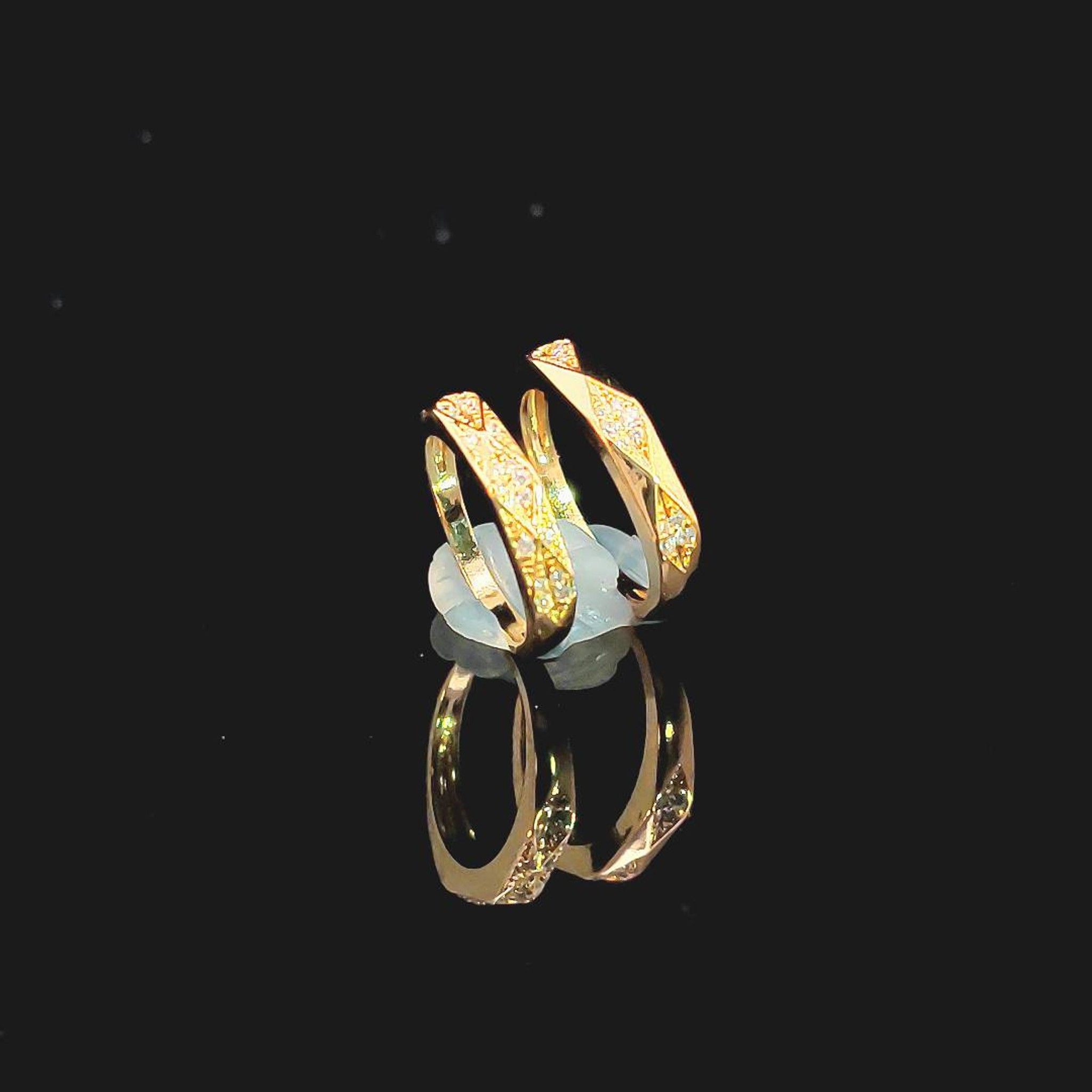 NC1011 Nhẫn cặp đính đá CZ cao cấp sáng lấp lánh UHA Women