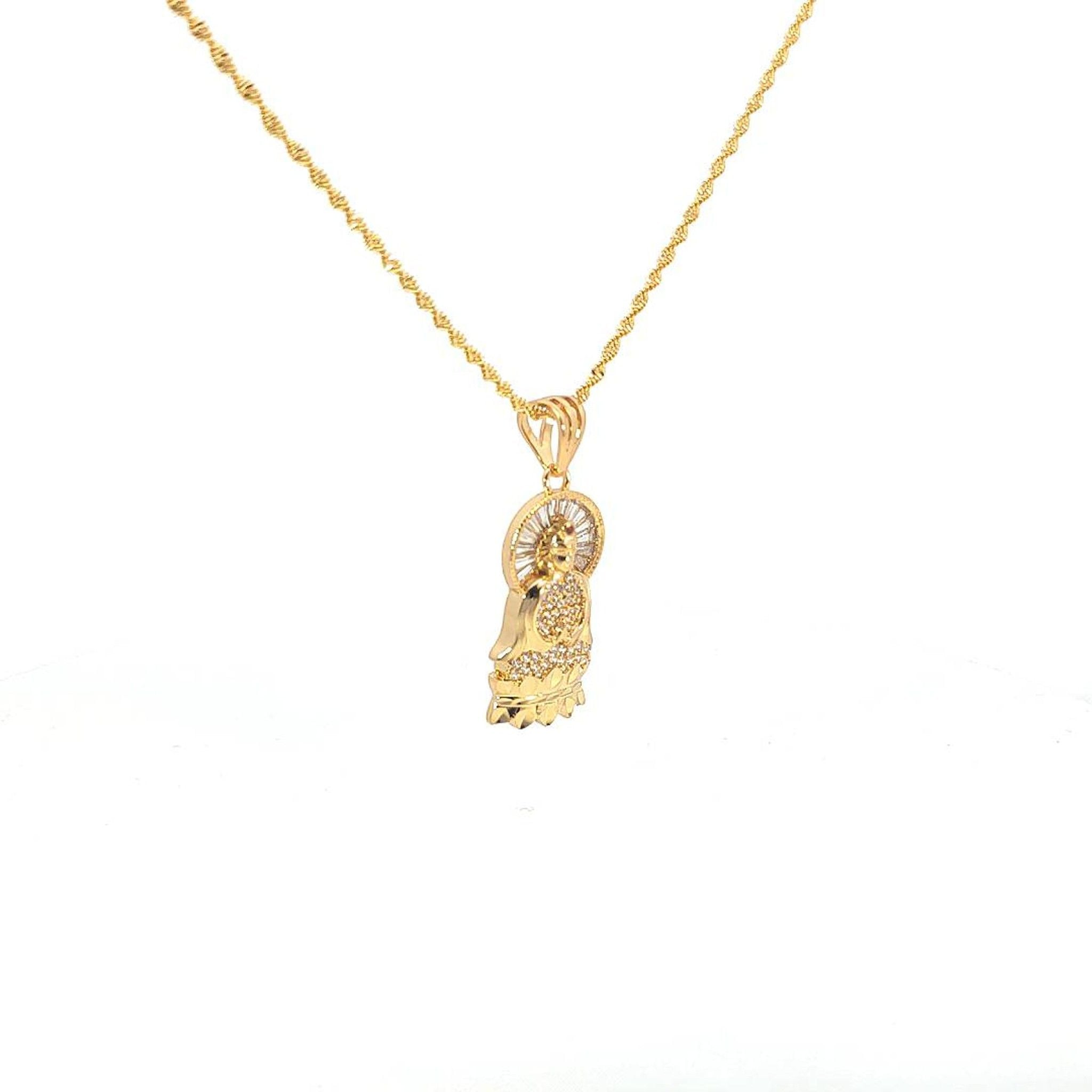 M754 - Mặt dây chuyền nữ mạ vàng kiểu dáng sang trọng (Không kèm dây) Women