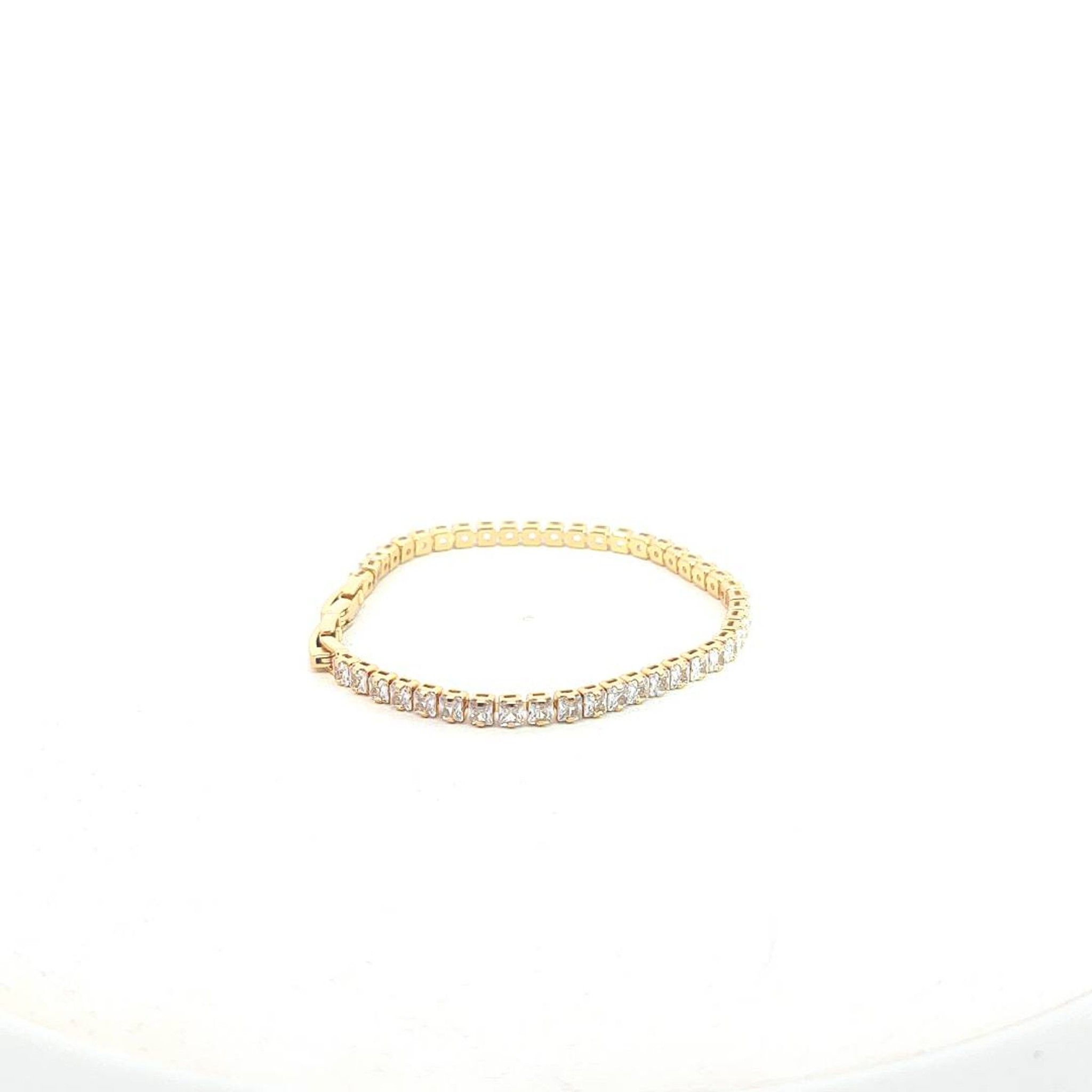L468-Lắc tay unisex đính đá CZ cao cấp, thiết kế trang sức Phụ Kiện Đeo Tay