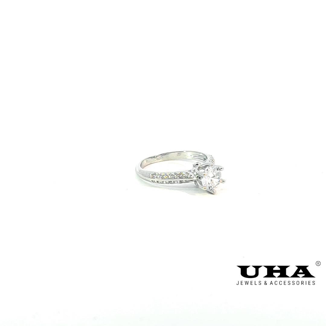 N1071 nhẫn nữ đính đá CZ cao cấp bền màu UHA Women