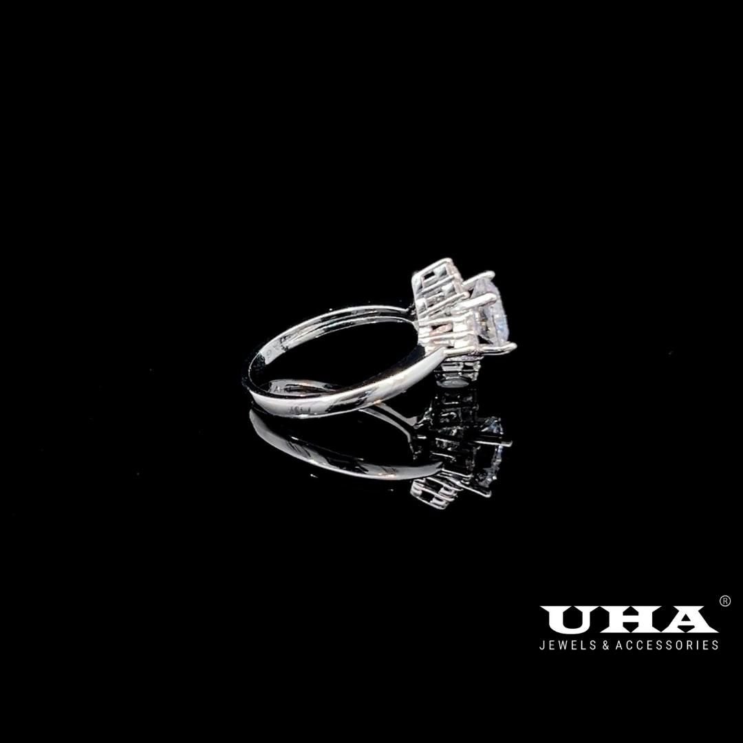 N1252 Nhẫn nữ đính đá CZ cao cấp thiết kế tinh tế cá tính UHA Women