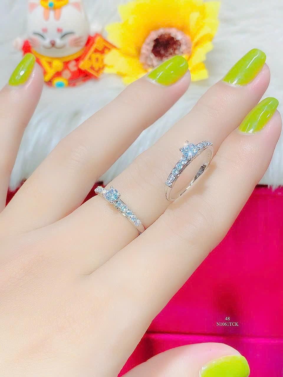 N1061 nhẫn nữ đính đá CZ cao cấp bền màu UHA Women