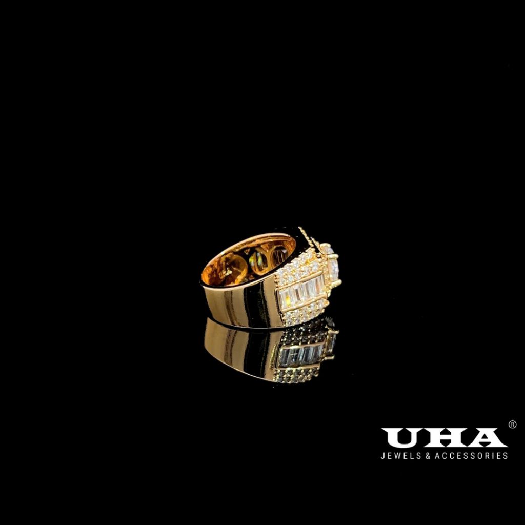 N1109 Nhẫn nam đính đá CZ cao cấp có lót lòng UHA