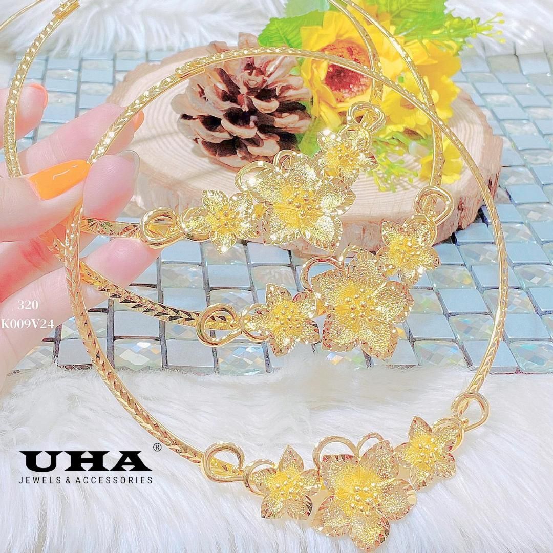 K009 Kiềng Cưới Hoa Mai tinh tế sang trọng Phụ Kiện UHA