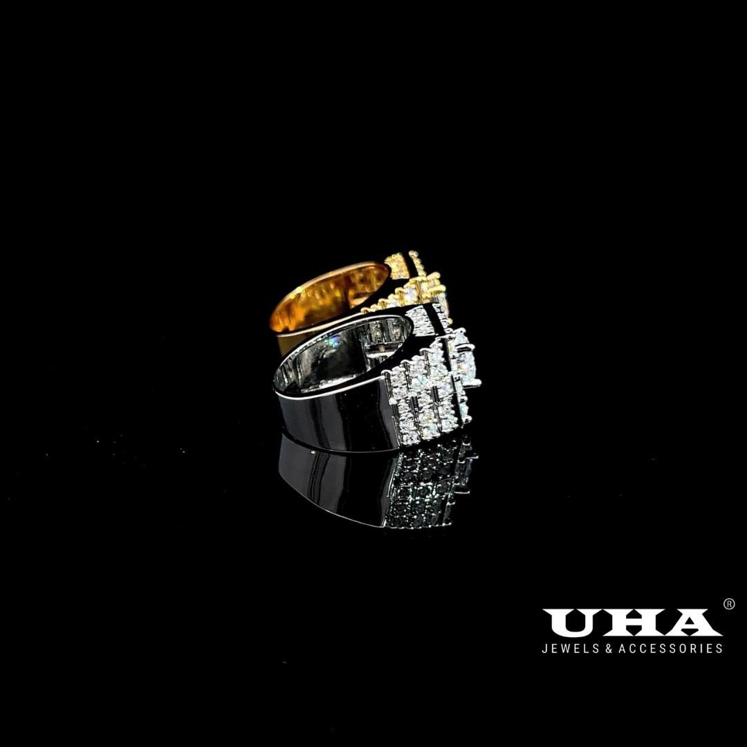 N778 Nhẫn nam đính đá CZ kiểu dáng sang trọng UHA