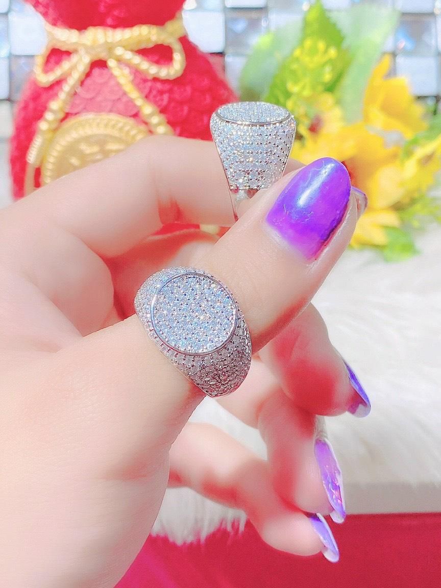 N705 Nhẫn nam phong thủy đính đá CZ cao cấp siêu bền màu UHA