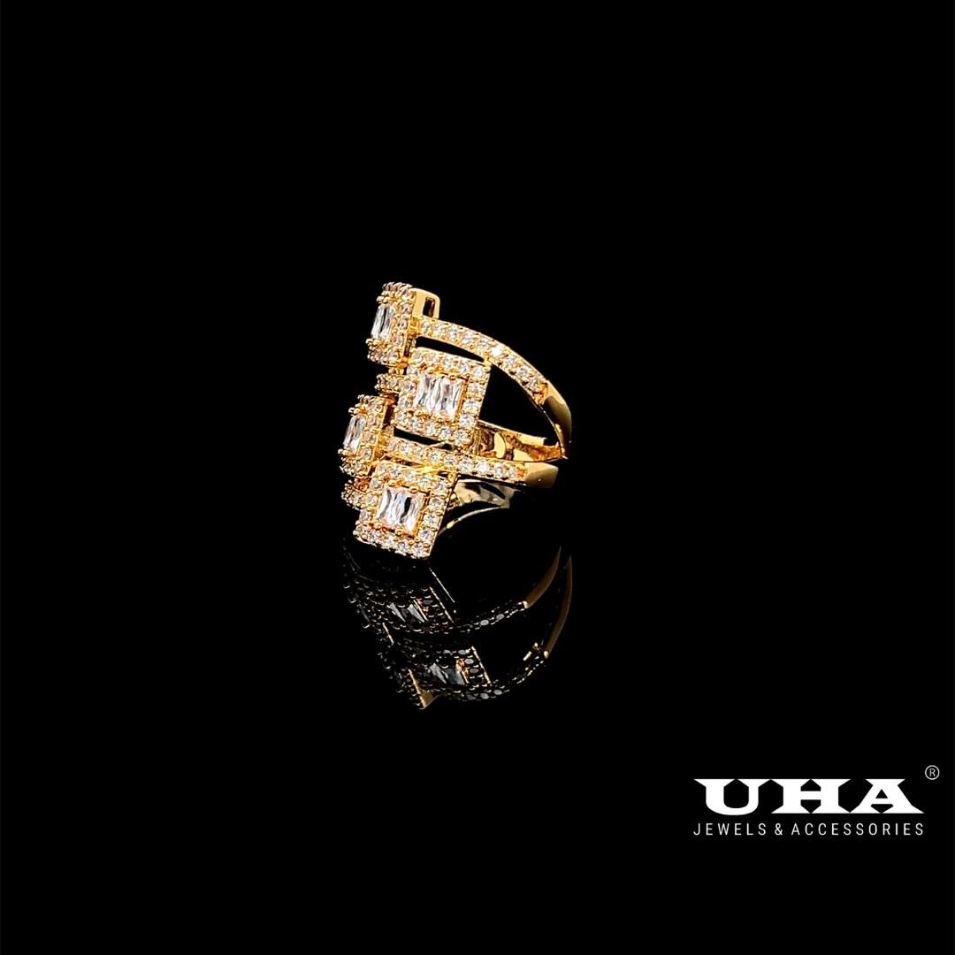 N744 Nhẫn nữ đính đá CZ cao cấp, thiết kế sang trọng UHA