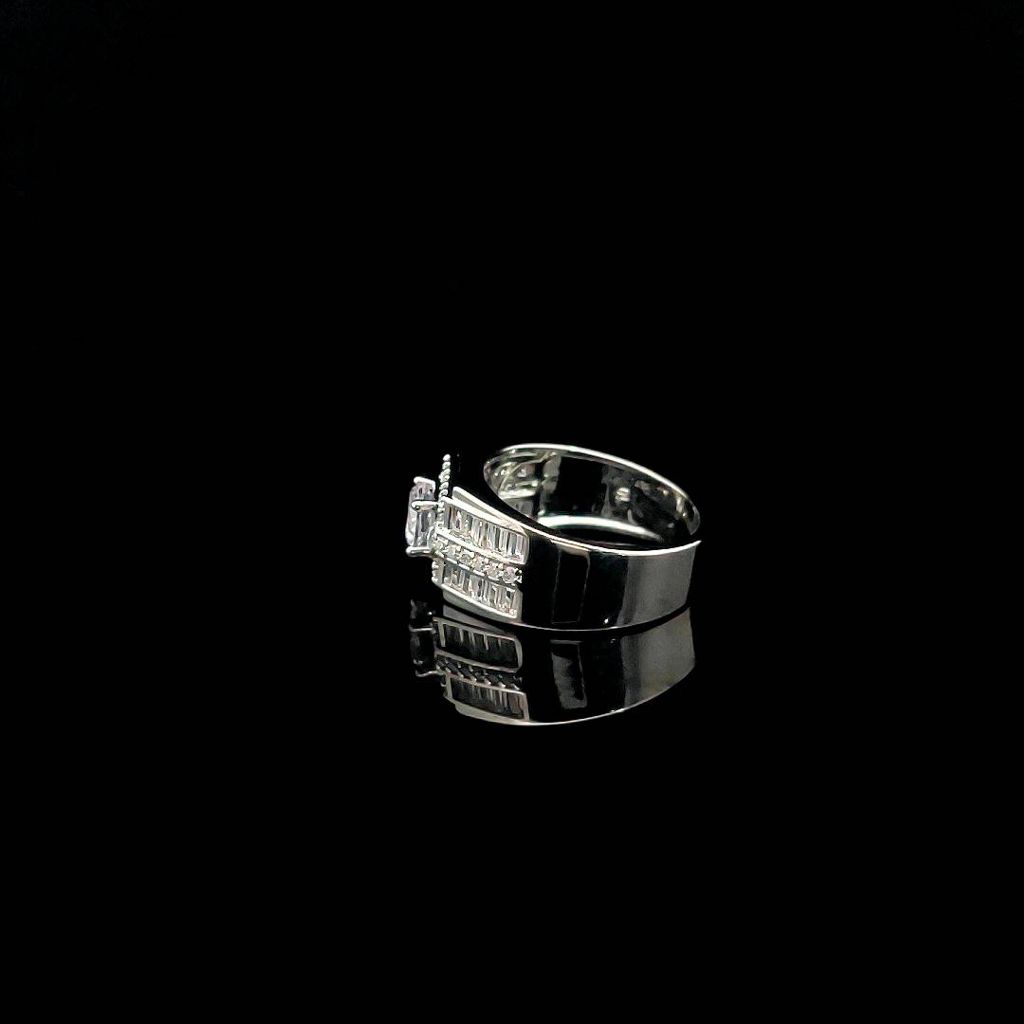 N1168 Nhẫn nam có lót lòng đính đá CZ cao cấp sáng lấp lánh UHA