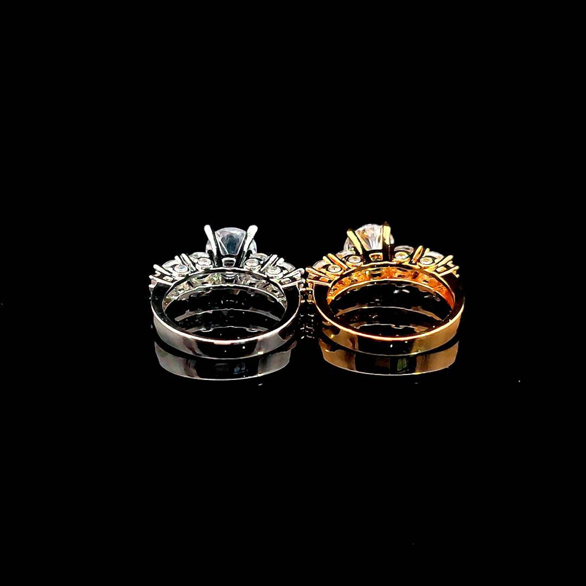 N670 Nhẫn nữ đính đá CZ cao cấp sáng lấp lánh UHA Women