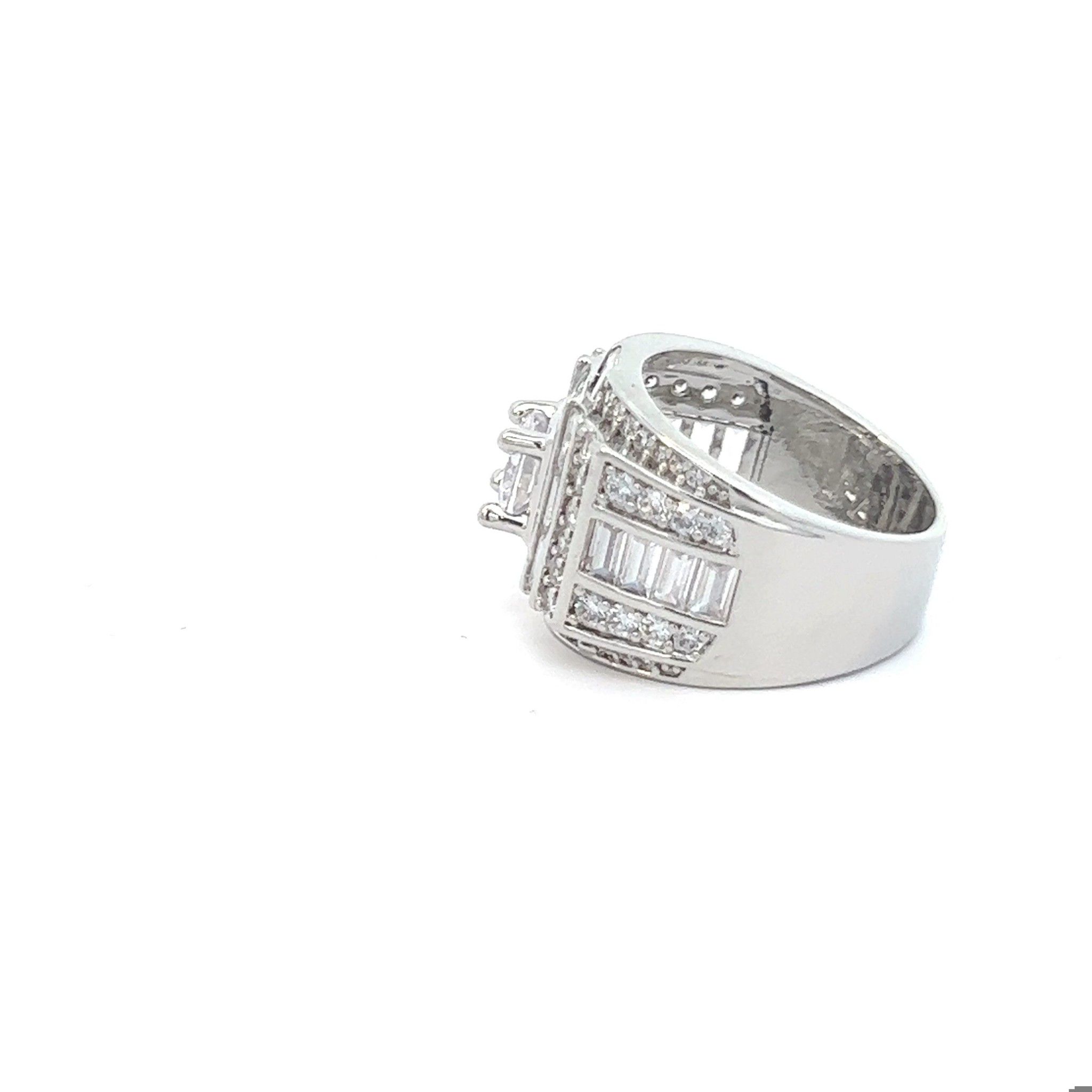 UHA - Nhẫn nam đính xoàn xi kim cao cấp N767