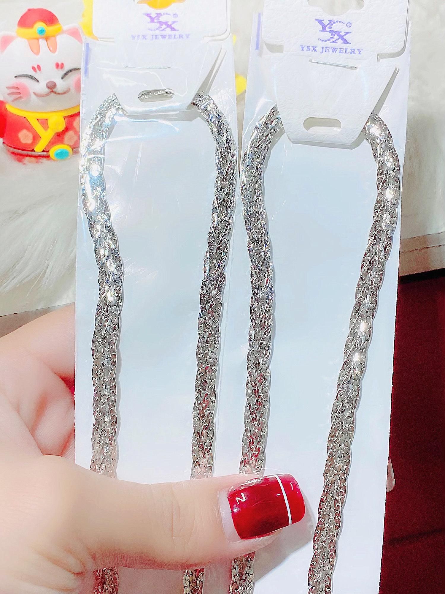 DC99 Dây chuyền nữ 4 bính xi kim UHA cho độ sáng lấp lánh cao Trang Sức Women