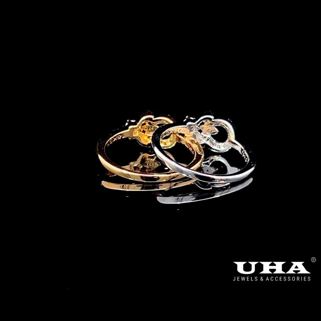 N1250 Nhẫn nữ đính đá CZ cao cấp thiết kế tinh tế cá tính nhẹ nhàng UHA Women
