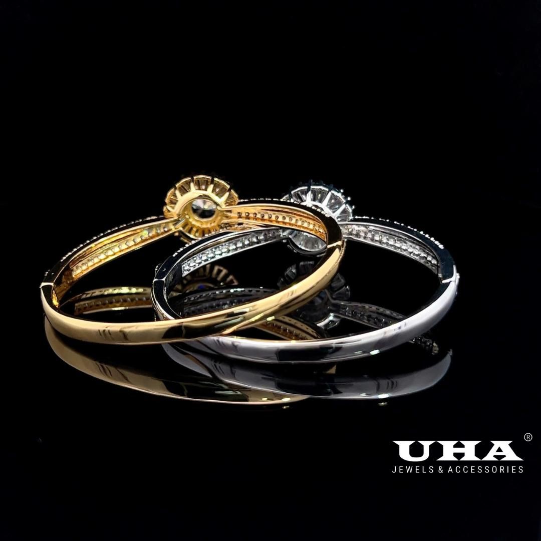 V600 Vòng tay nữ đính đá bagutte cao cấp sáng lấp lánh UHA Phụ Kiện