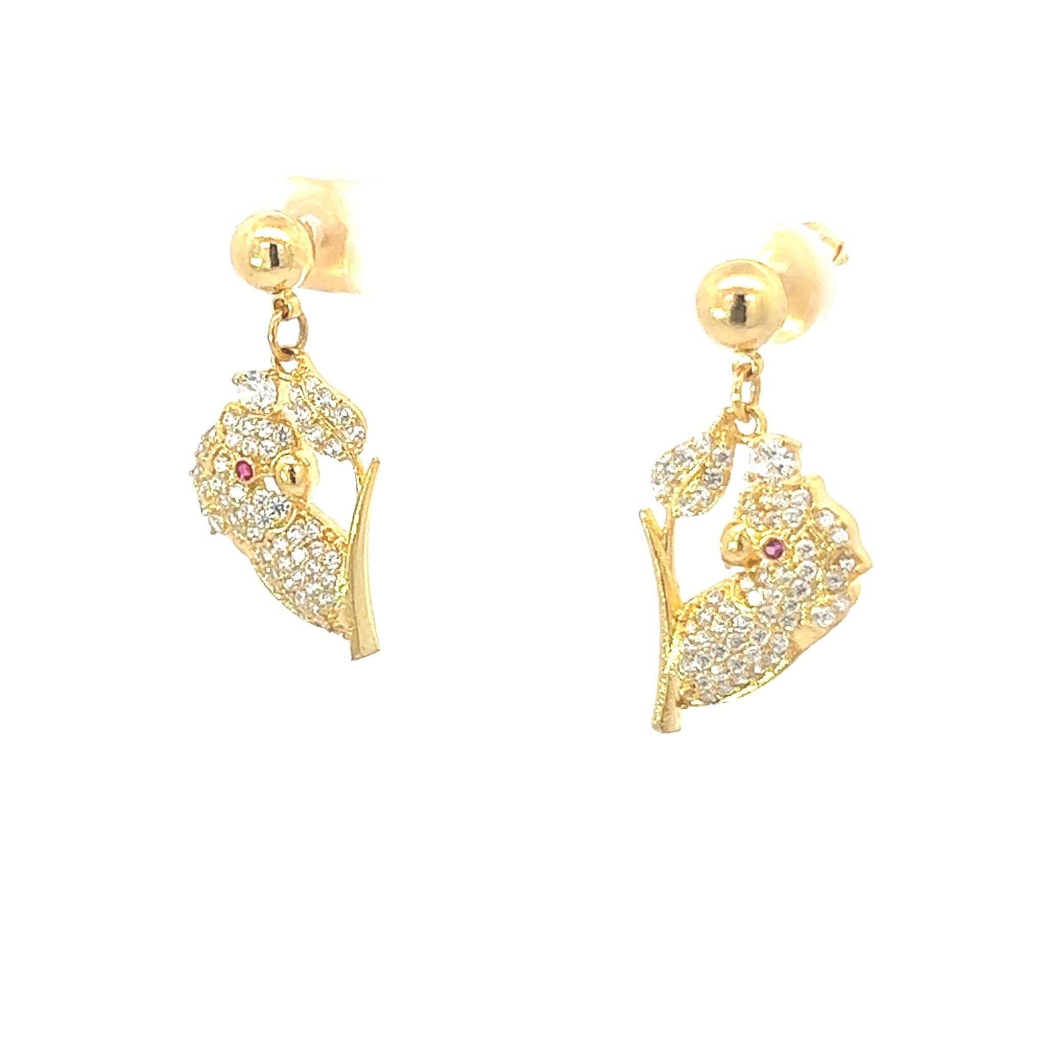 B1048 Bông tai kiểu dáng đính đá baguette siêu xinh Women