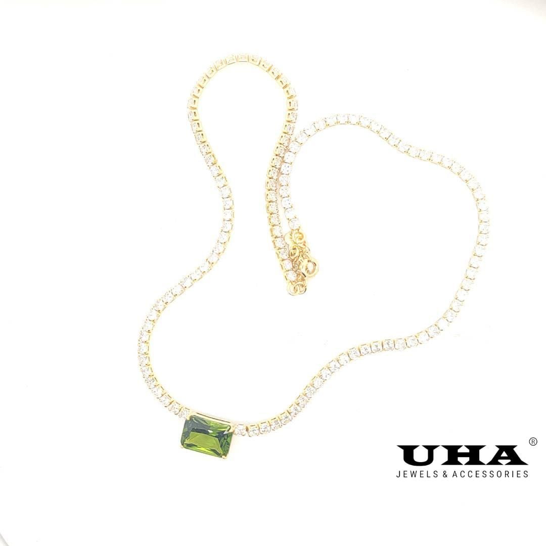 D70 Dây chuyền nữ kiểu dáng mỏng manh bền màu sáng lấp lánh UHA Women