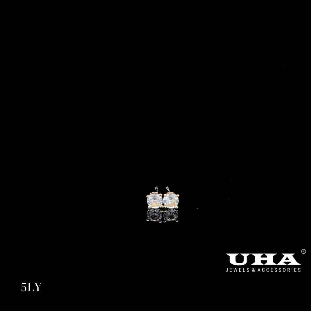 B1659 Bông tai nụ 4 chấu UNISEX đính đá CZ cao cấp sáng lấp lánh -TẶNG KÈM HỘP ĐỰNG Women Hoa Tai