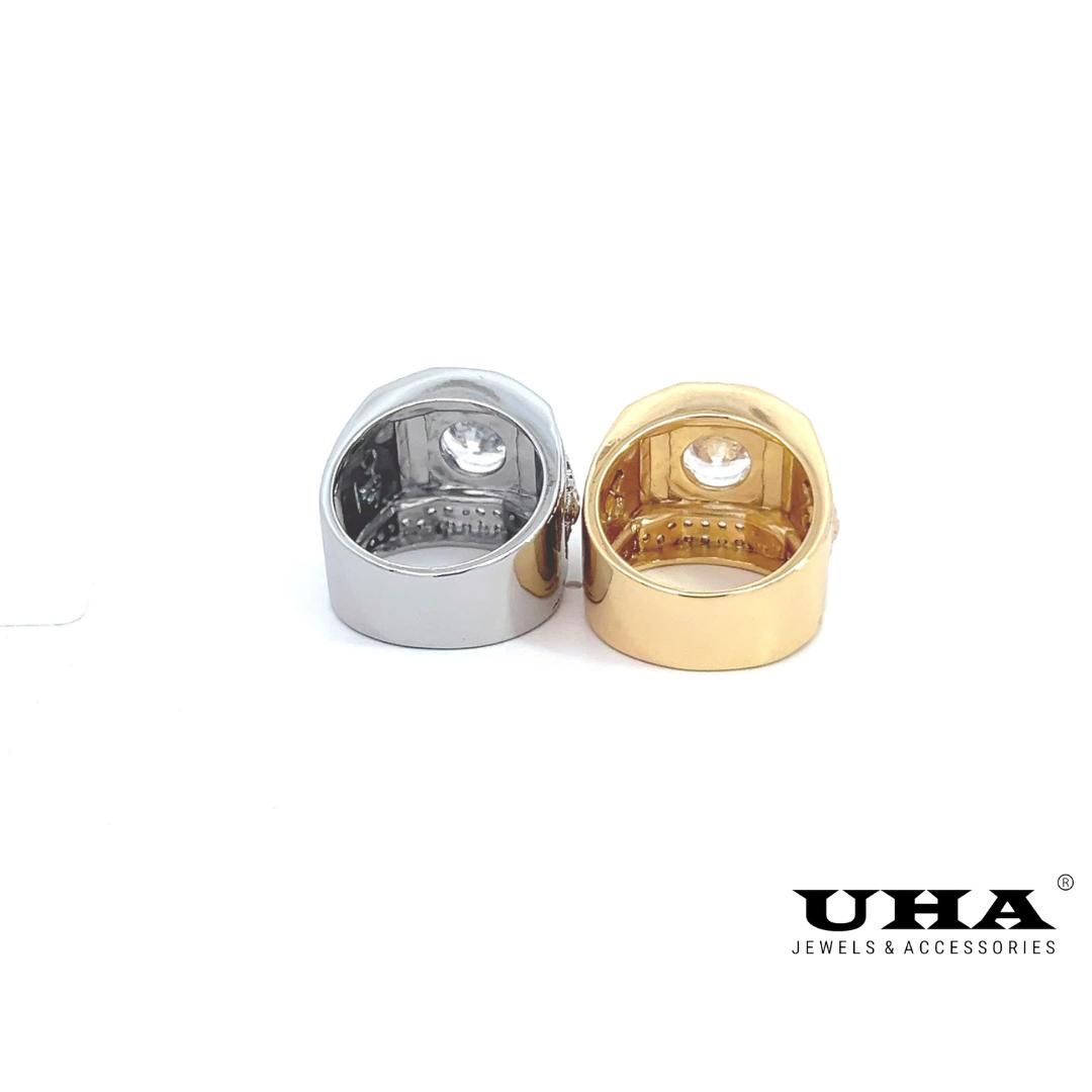 Nhẫn nam N0000 thiết kế sang trọng đính đá CZ cao cấp sáng lấp lánh UHA