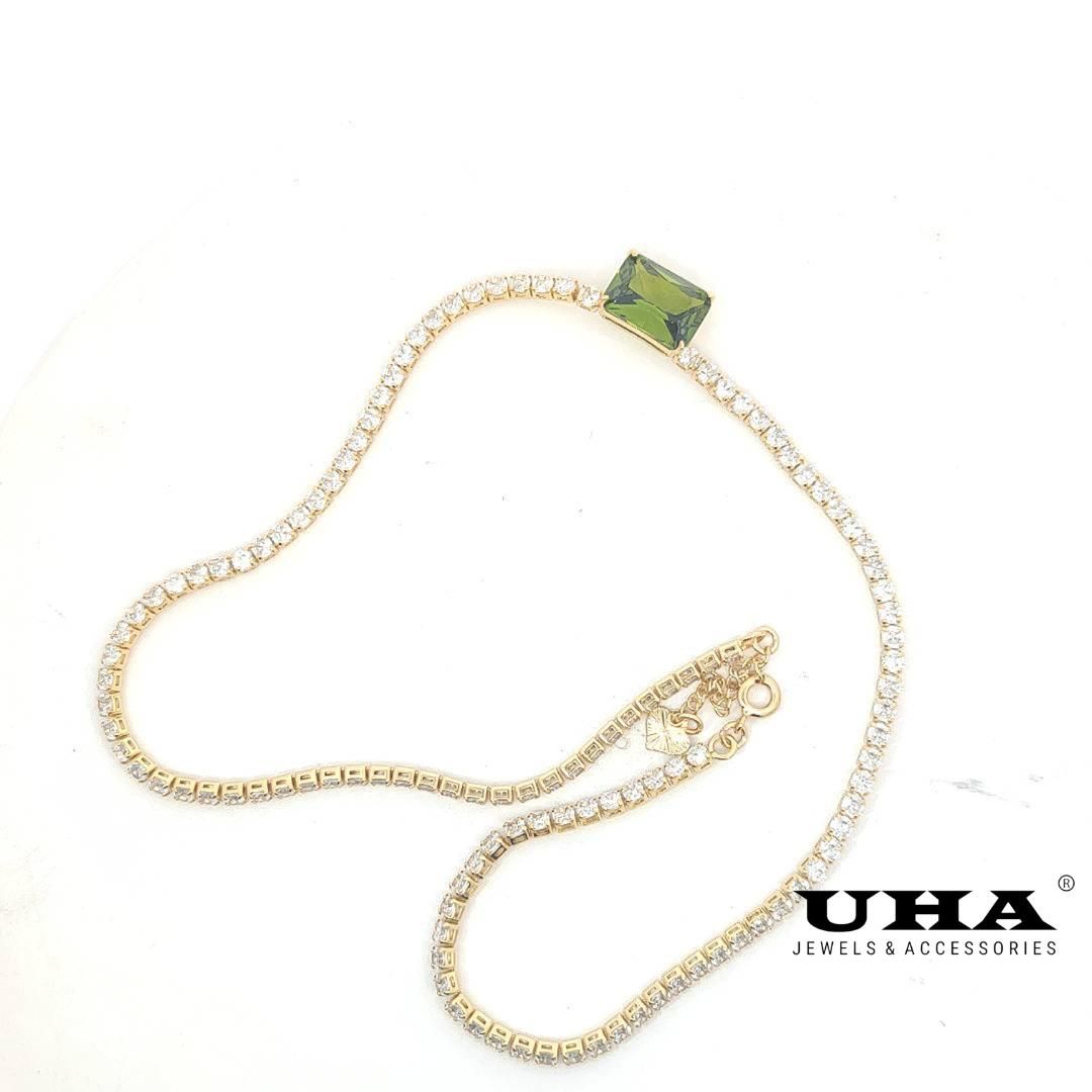 D70 Dây chuyền nữ kiểu dáng mỏng manh bền màu sáng lấp lánh UHA Women