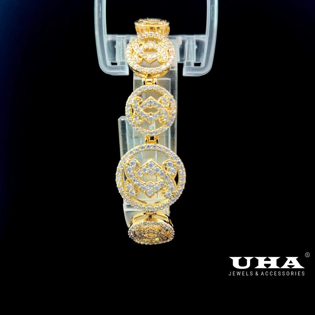 L643 Lắc tay nữ đính đá CZ cao cấp thiết kế tinh tế trẻ trung cá tính UHA