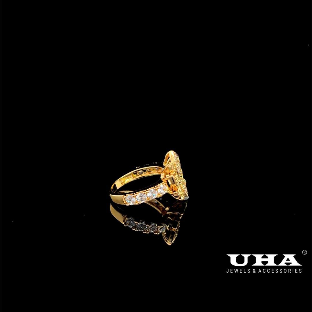 N1300 Nhẫn nữ thiết kế sang trọng đính đá CZ cao cấp sáng lấp lánh UHA Women