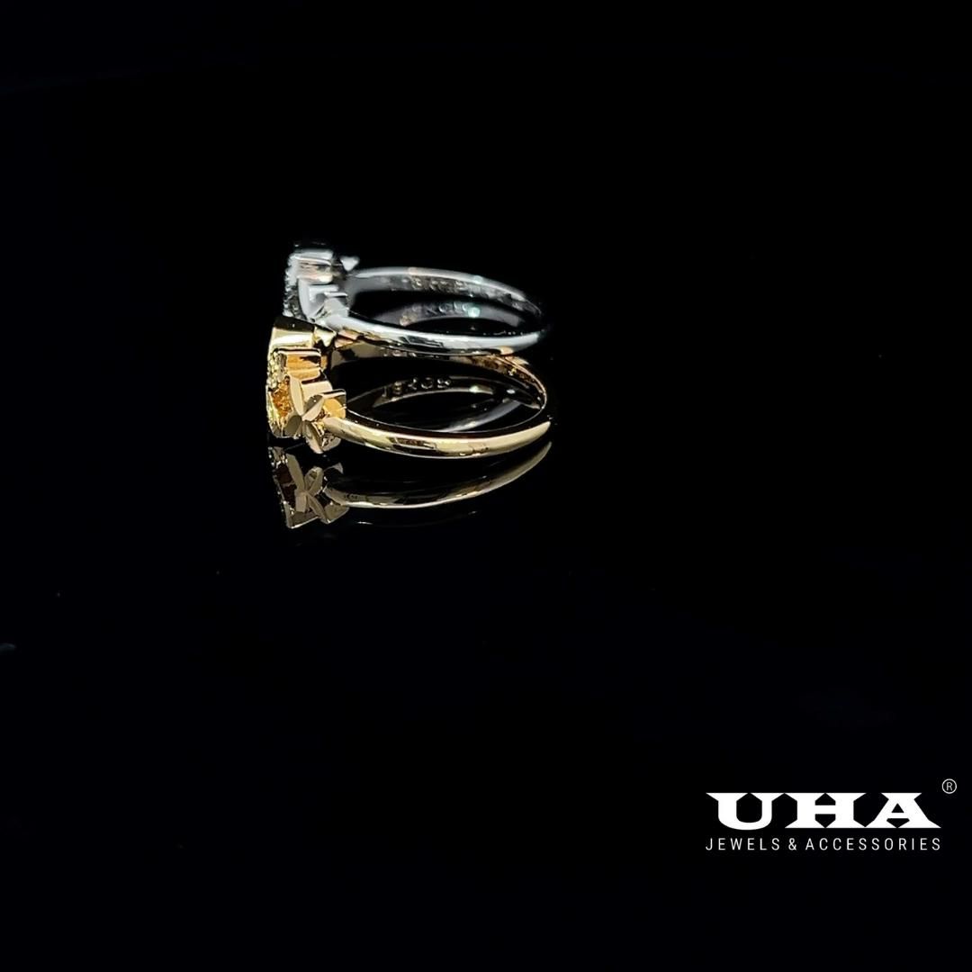 N1249 Nhẫn nữ đính đá CZ cao cấp thiết kế tinh tế nhẹ nhàng cá tính UHA