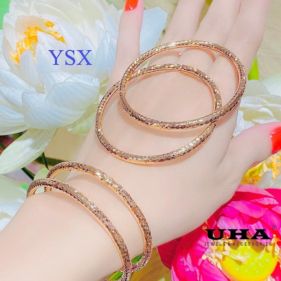 VB02 Vòng bọng 02 thiết kế đơn giản chạm khắc tinh tế siêu xinh-UHA ( GỒM 1 CHIẾC)
