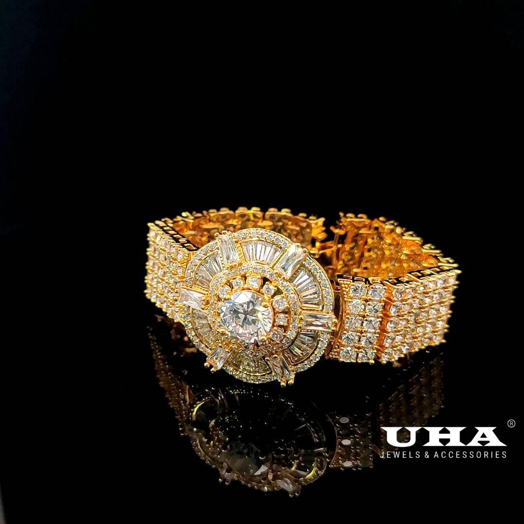 L517 Lắc tay nữ đính đá CZ cao cấp sáng lấp lánh UHA Phụ Kiện