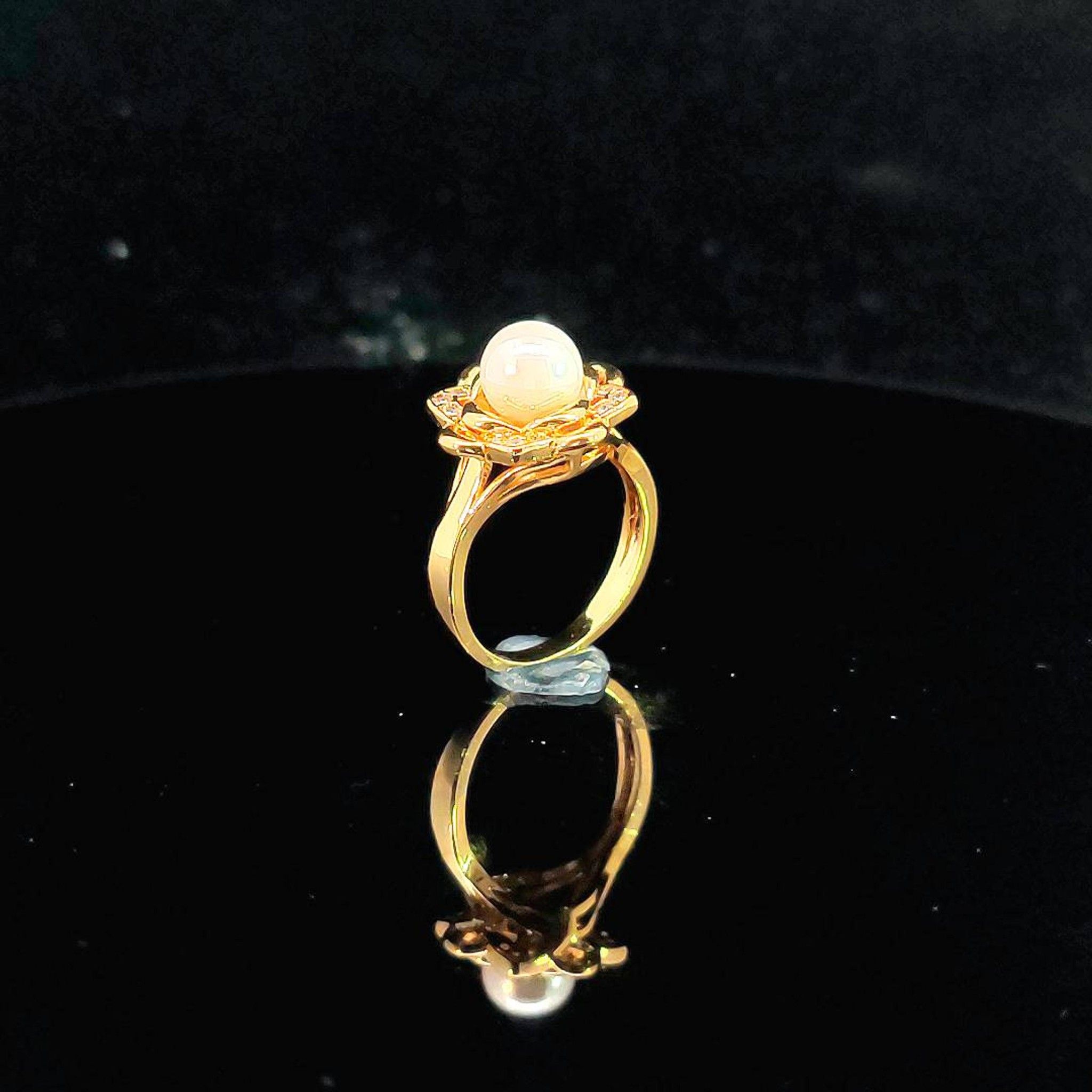 N967 Nhẫn nữ thiết kế hình trái châu siêu dễ thương UHA Women