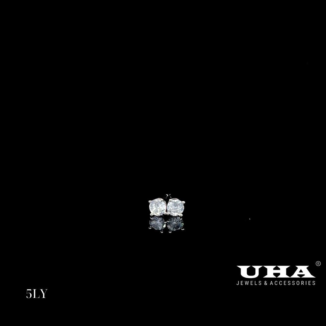 B1659 Bông tai nụ 4 chấu UNISEX đính đá CZ cao cấp sáng lấp lánh -TẶNG KÈM HỘP ĐỰNG Women Hoa Tai