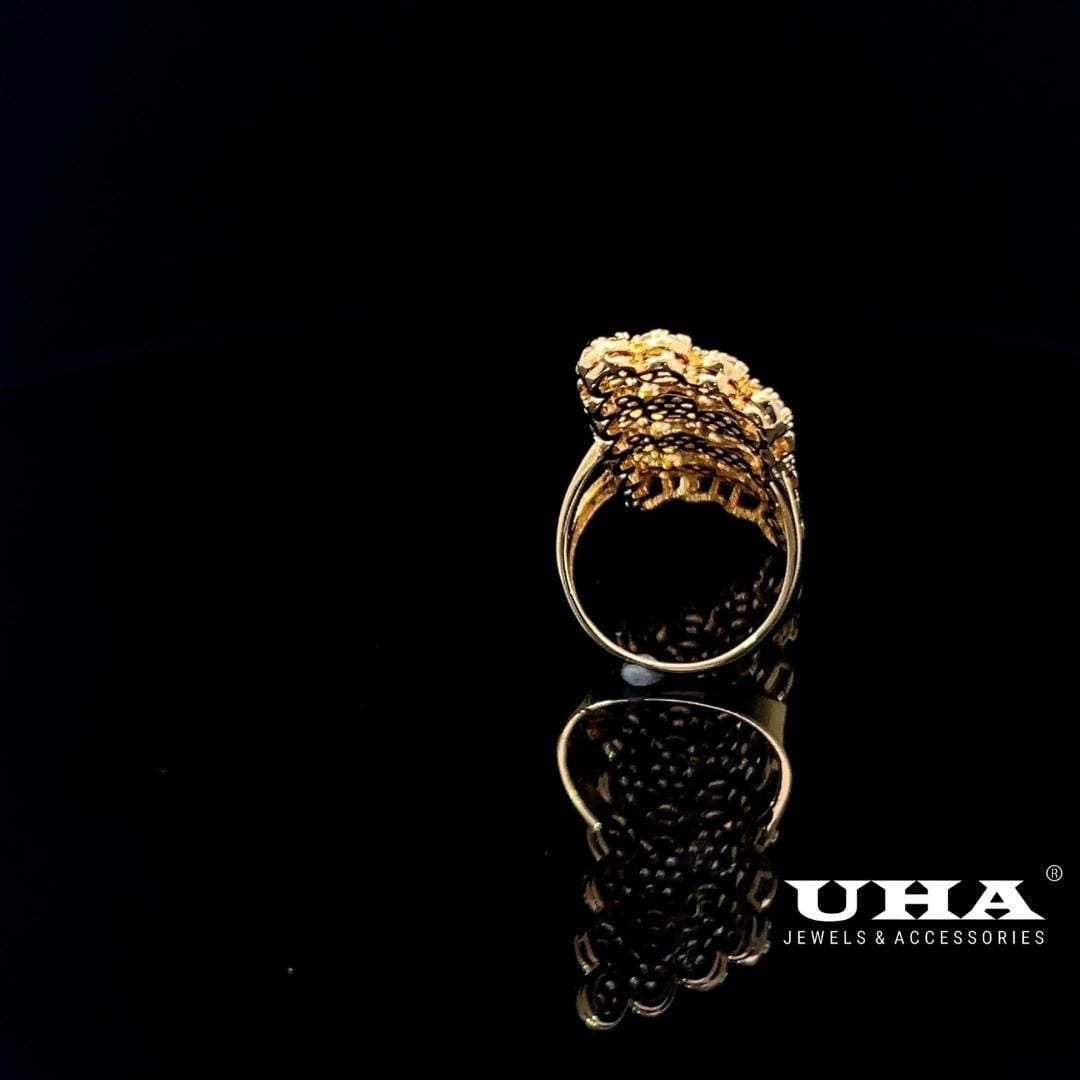 N166 Nhẫn nữ đính đá CZ cao cấp sáng lấp lánh, thiết kế tinh tế sang trọng UHA Women