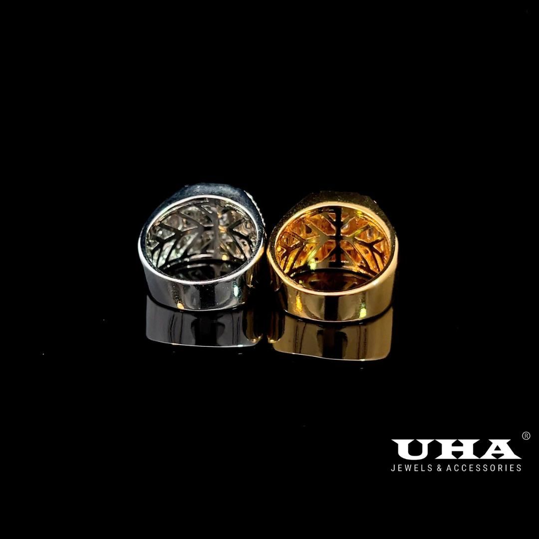 N1012 Nhẫn nam có lót lòng đính đá CZ cao cấp-UHA