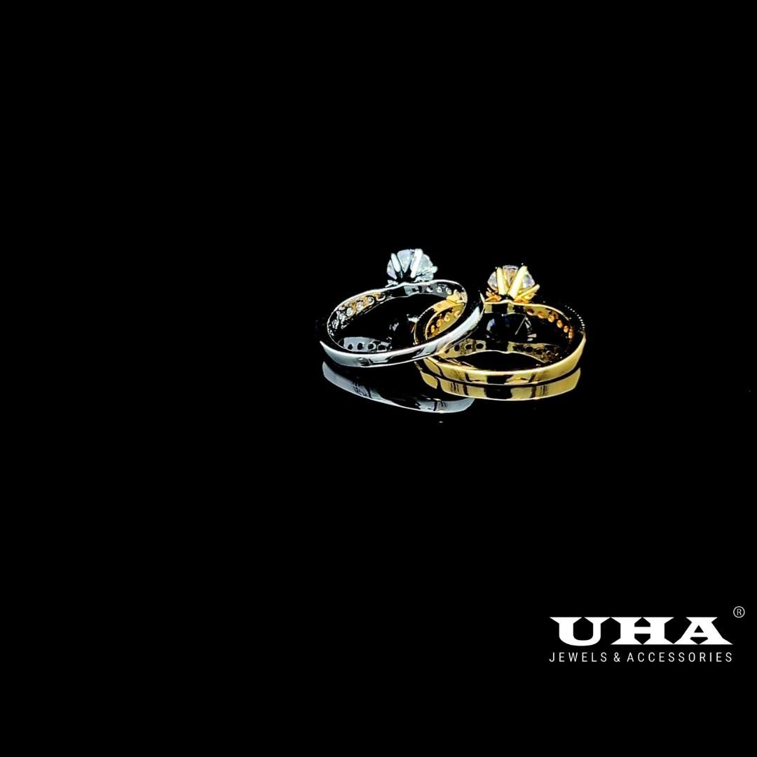 N850 Nhẫn nữ đính đá CZ cao cấp, siêu xinh UHA Women