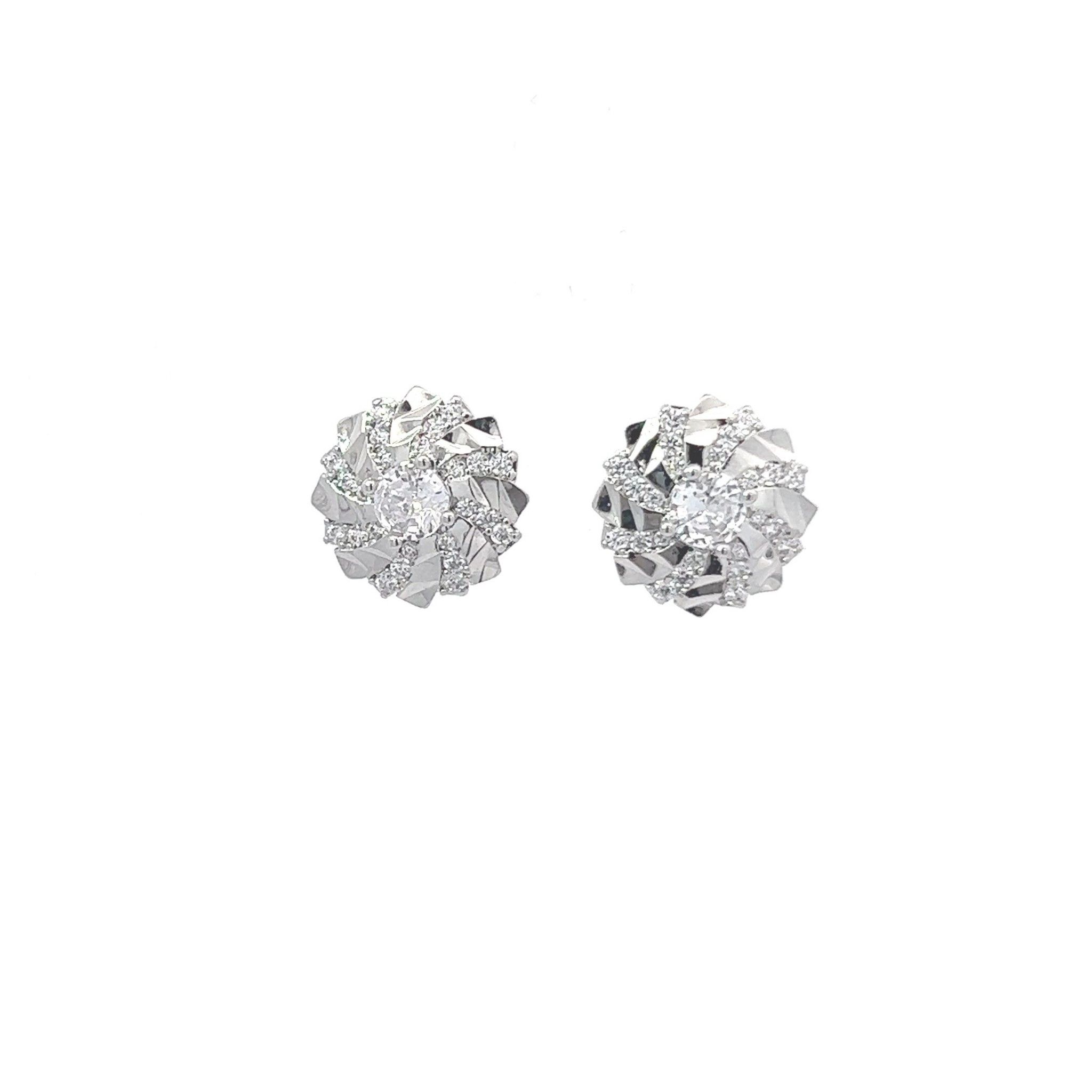 B1524 - Bông tai nữ mạ 18K bền màu cao cấp đính đá CZ cao cấp