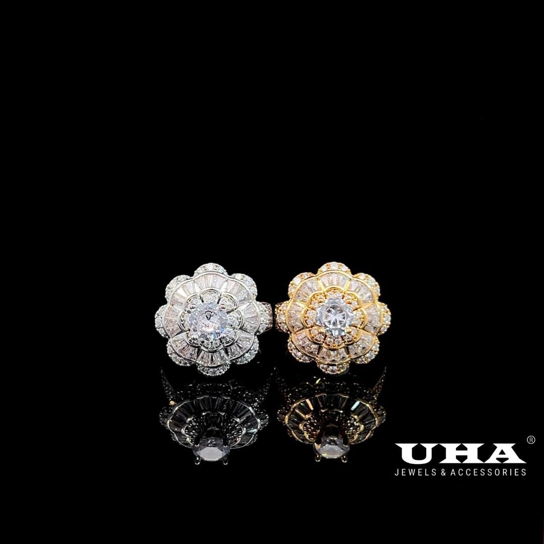 N805 Nhẫn nữ đính đá CZ cao cấp bền màu UHA Women