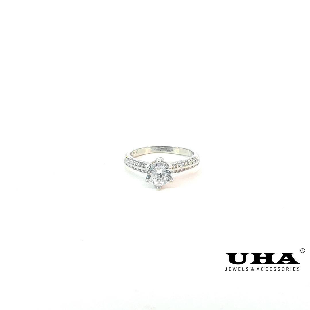 N1071 nhẫn nữ đính đá CZ cao cấp bền màu UHA Women