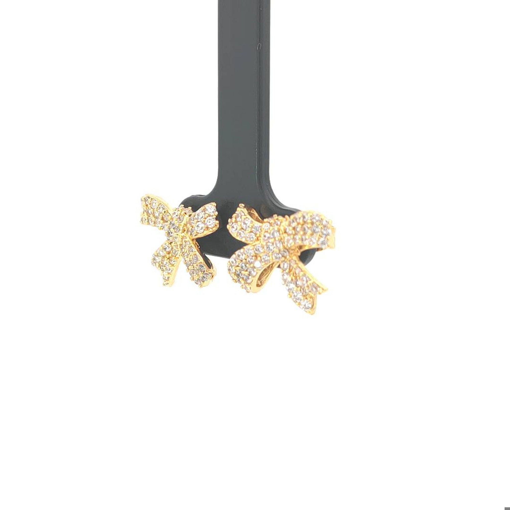 B1460 Bông tai nữ thiết kế kiểu thắt nơ siêu xinh UHA Women Voi