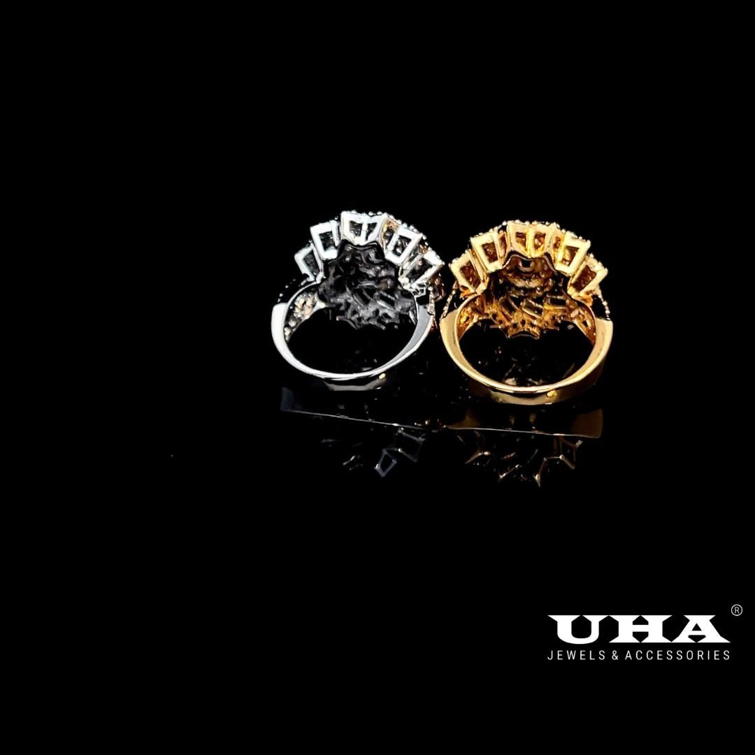 N735 Trang Sức UHA - Nhẫn nữ UHA  đính đá CZ
