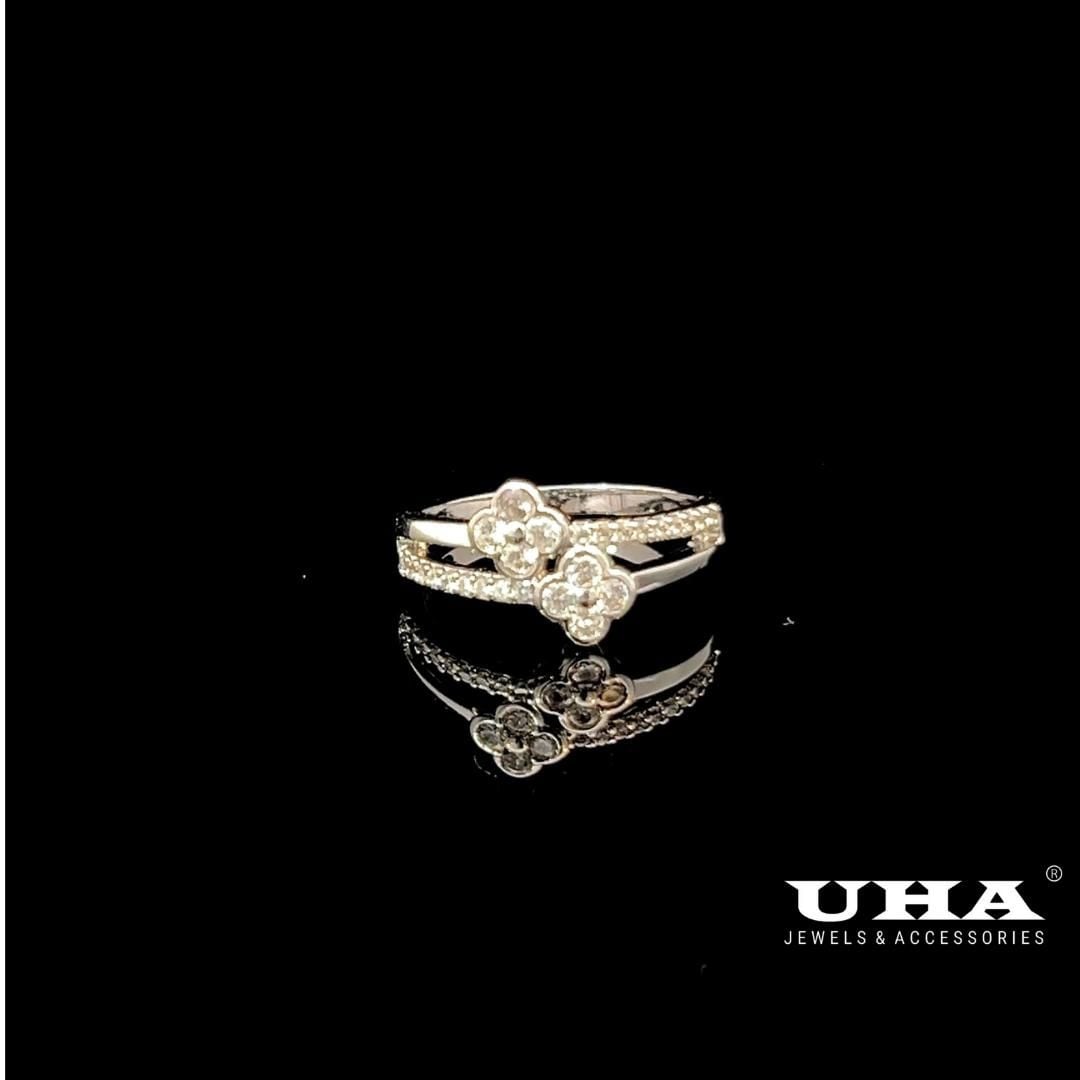 N1248 Nhẫn nữ đính đá CZ cao cấp thiết kế cá tính nhẹ nhàng UHA