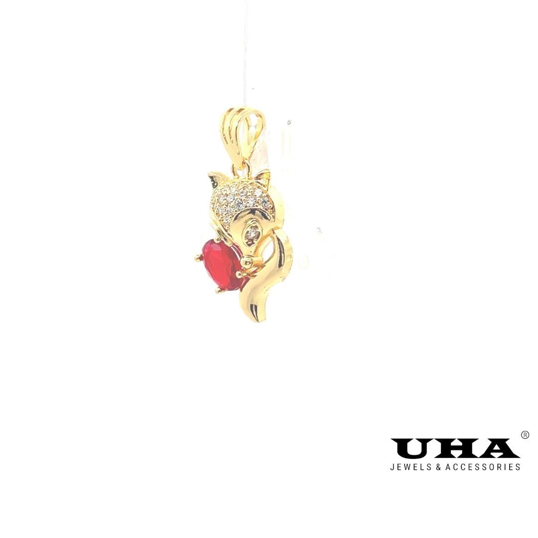 M1452 Mặt và Dây chuyền thiết kế HỒ LY sang trọng UHA Voi Women