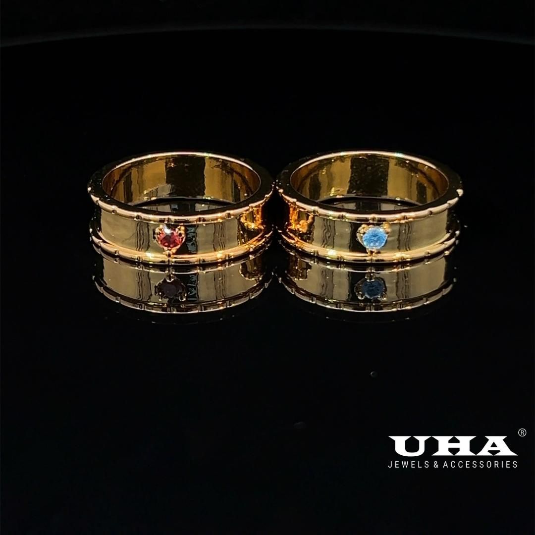 N1038DM Nhẫn nam đính đá màu phong thủy siêu xinh UHA