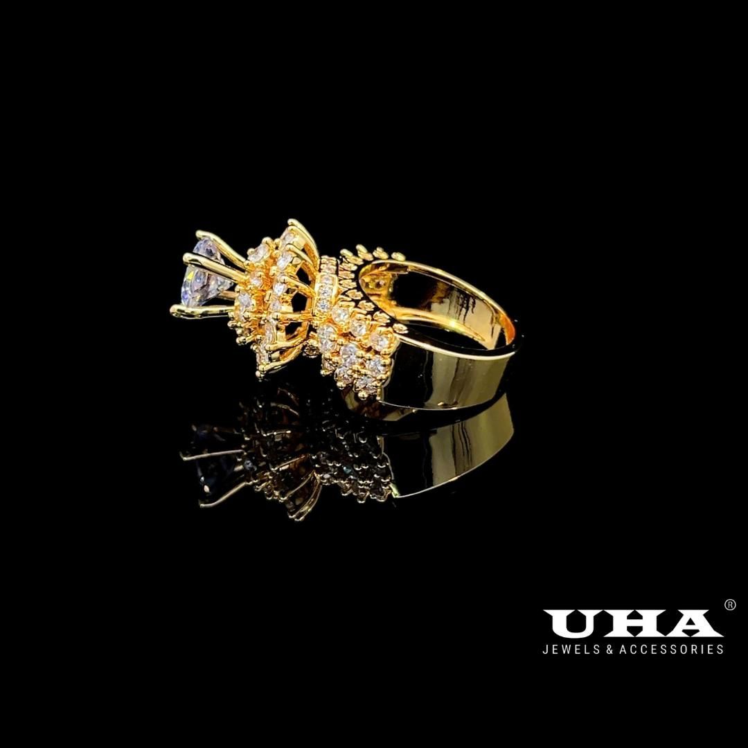 Nhẫn nữ N675 đính đá CZ cao cấp sáng lấp lánh UHA - Women