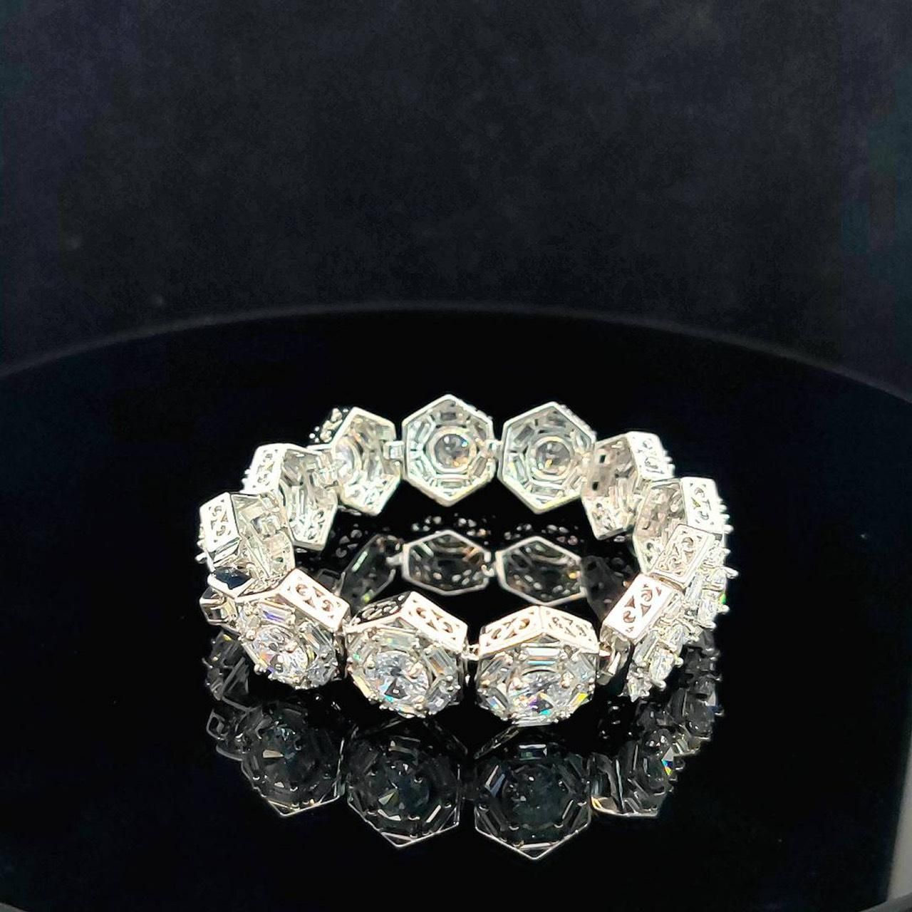 L617 Lắc tay nữ đá màu đính đá CZ cao cấp sáng lấp lánh UHA Phụ Kiện